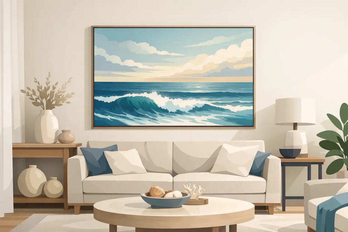 How to Style Ocean Art in a Refined Home