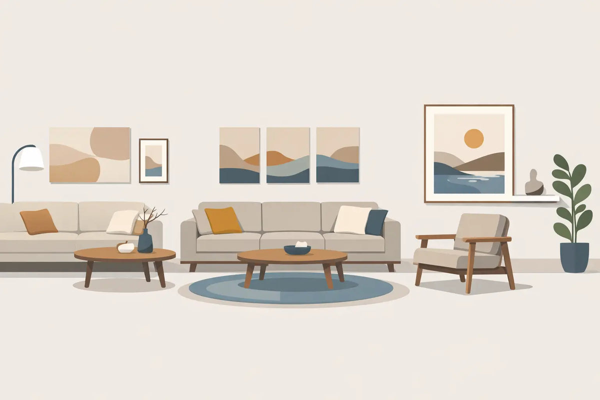 Living Room Art Placement Examples That Feel Right