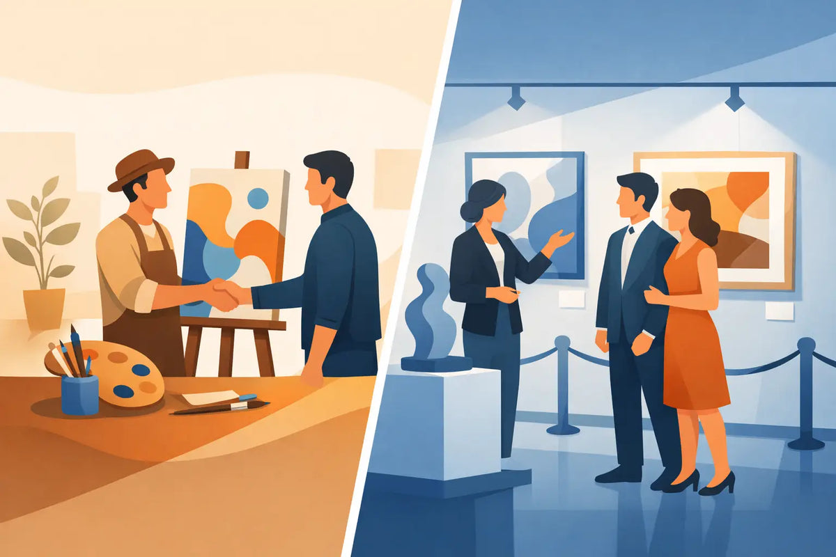 Artist Direct vs Gallery: Which Way to Buy?