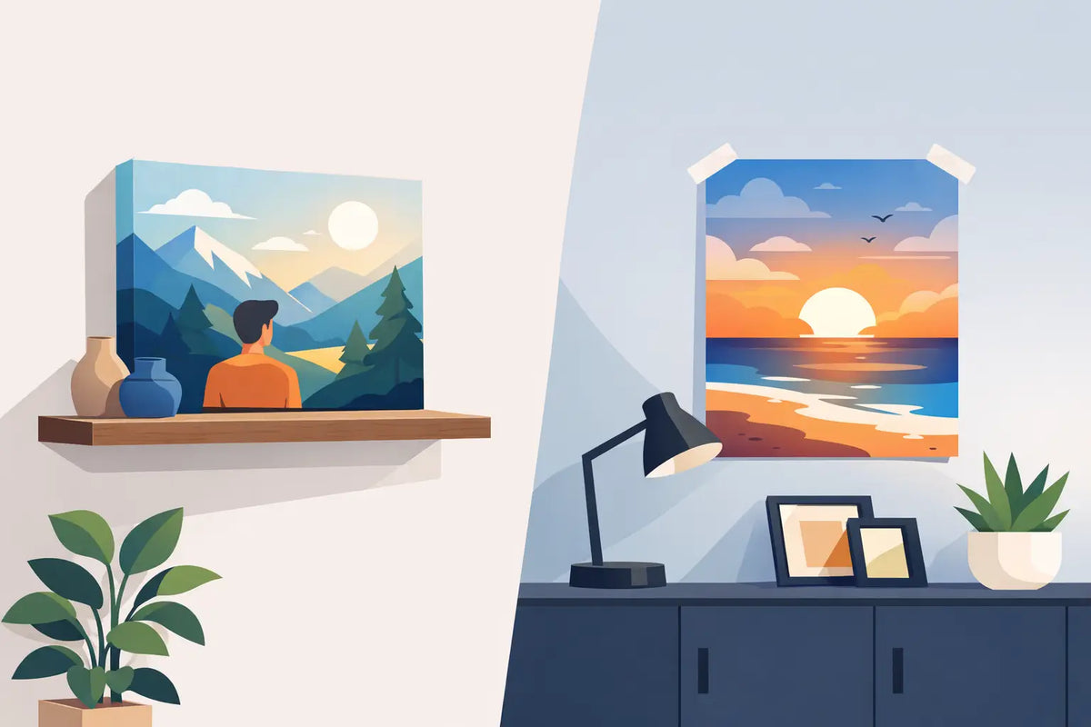 Canvas Prints vs Posters: What Belongs on Your Wall?