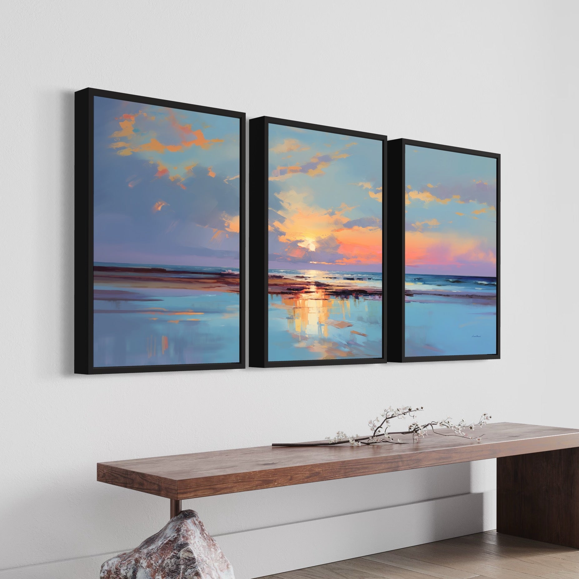 Art Wall - Sunset Symphony 1, 2, 3